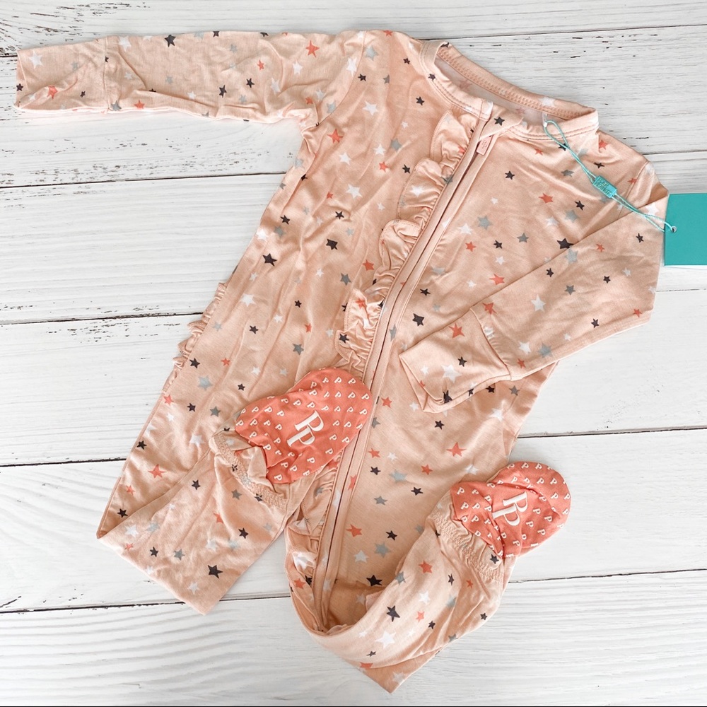 Posh Peanut Star Footie 6-9M